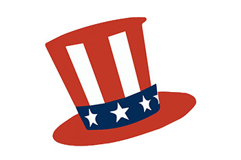 Icon of a Uncle Sam hat.